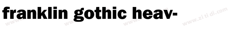 franklin gothic heav字体转换